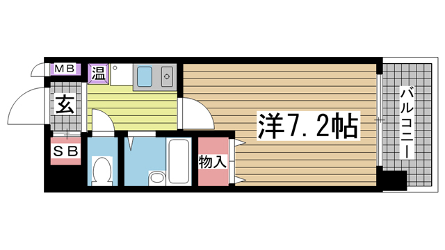 エスリード三宮 501|神戸市中央区琴ノ緒町(JR東海道本線(近畿)三ノ宮駅)のマンション間取 エスリード三宮 501|神戸市中央区琴ノ緒町(JR東海道本線(近畿)三ノ宮駅)のマンション間取