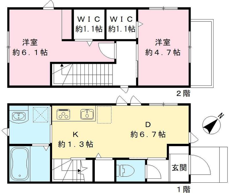 神戸市兵庫区塚本通の賃貸物件間取画像