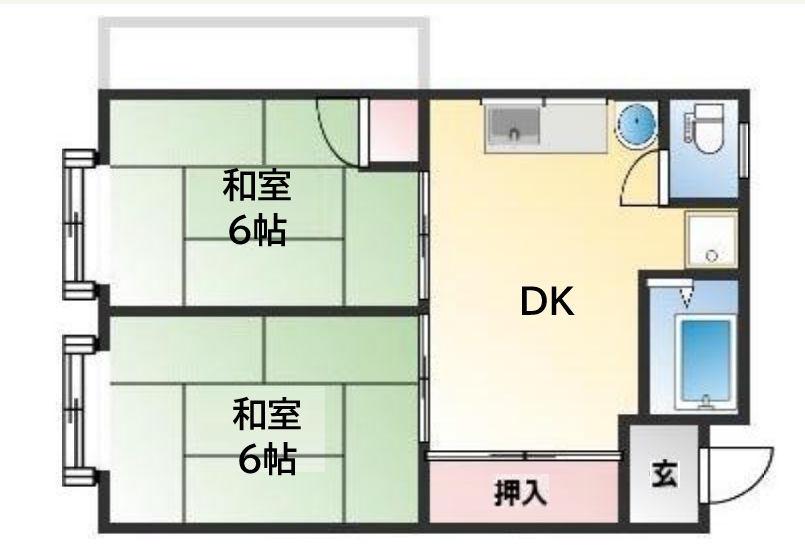 ドルフェス 401|神戸市兵庫区北逆瀬川町(JR山陽本線兵庫駅)のマンション間取 ドルフェス 401|神戸市兵庫区北逆瀬川町(JR山陽本線兵庫駅)のマンション間取