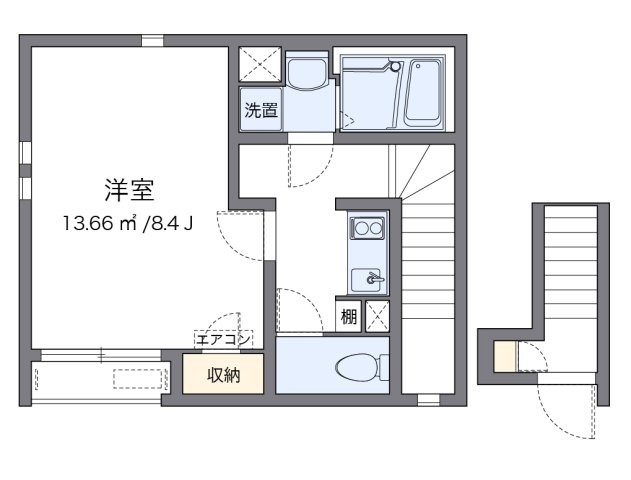 神戸市西区前開南町の賃貸物件間取画像