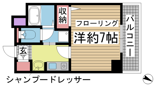 プレサンス神戸みなと元町 602|神戸市中央区元町通(JR東海道本線(近畿)神戸駅)のマンション間取 プレサンス神戸みなと元町 602|神戸市中央区元町通(JR東海道本線(近畿)神戸駅)のマンション間取