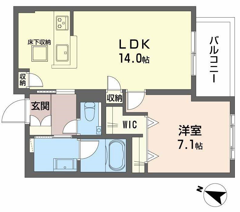 シャーメゾン シエロ 303|神戸市中央区旗塚通(阪急神戸線春日野道駅)のマンション間取 シャーメゾン シエロ 303|神戸市中央区旗塚通(阪急神戸線春日野道駅)のマンション間取
