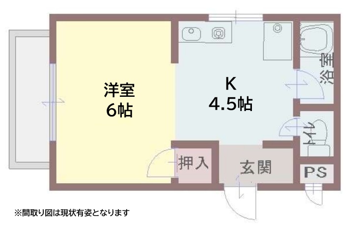 楠ハイツ 20A|神戸市兵庫区荒田町(神戸市営地下鉄線大倉山駅)のマンション間取 楠ハイツ 20A|神戸市兵庫区荒田町(神戸市営地下鉄線大倉山駅)のマンション間取