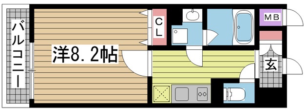 ボンニー元町 207|神戸市中央区元町通(JR東海道本線(近畿)元町駅)のマンション間取 ボンニー元町 207|神戸市中央区元町通(JR東海道本線(近畿)元町駅)のマンション間取