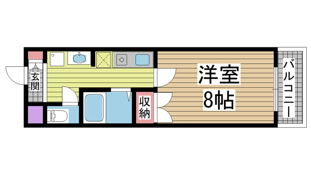神戸市東灘区森南町の賃貸物件間取画像
