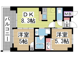 エステムプラザ神戸西Ⅳインフィニティ 211|神戸市兵庫区西柳原町(JR山陽本線兵庫駅)のマンション間取 エステムプラザ神戸西Ⅳインフィニティ 211|神戸市兵庫区西柳原町(JR山陽本線兵庫駅)のマンション間取