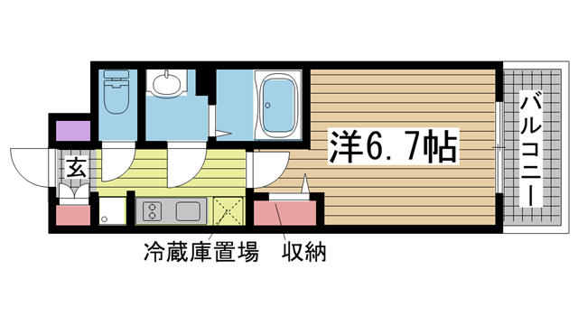 プレサンスTHE神戸 520|神戸市兵庫区西出町(JR東海道本線(近畿)神戸駅)のマンション間取 プレサンスTHE神戸 520|神戸市兵庫区西出町(JR東海道本線(近畿)神戸駅)のマンション間取