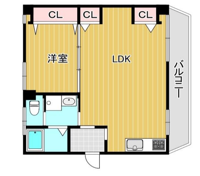 サンビレッジ中山手 302|神戸市中央区中山手通(神戸高速線花隈駅)のマンション間取 サンビレッジ中山手 302|神戸市中央区中山手通(神戸高速線花隈駅)のマンション間取