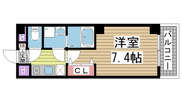 サンモールアベニュー 901|神戸市中央区国香通(阪急神戸線春日野道駅)のマンション間取 サンモールアベニュー 901|神戸市中央区国香通(阪急神戸線春日野道駅)のマンション間取