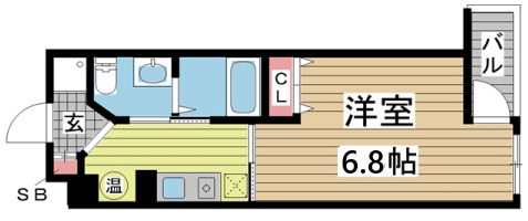 クレアール神戸 1003|神戸市中央区加納町(JR東海道本線(近畿)三ノ宮駅)のマンション間取 クレアール神戸 1003|神戸市中央区加納町(JR東海道本線(近畿)三ノ宮駅)のマンション間取