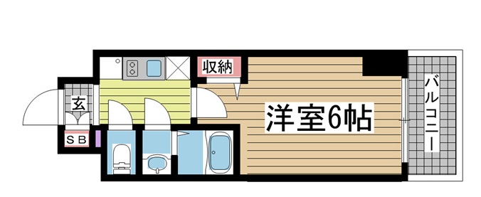 プレサンス神戸元町ベルシオン 402|神戸市中央区海岸通(JR東海道本線(近畿)元町駅)のマンション間取 プレサンス神戸元町ベルシオン 402|神戸市中央区海岸通(JR東海道本線(近畿)元町駅)のマンション間取