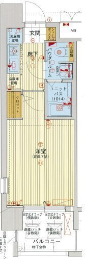 ライジングコート深江本町フラワーパーク 0901|神戸市東灘区深江本町(阪神本線深江駅)のマンション間取 ライジングコート深江本町フラワーパーク 0901|神戸市東灘区深江本町(阪神本線深江駅)のマンション間取