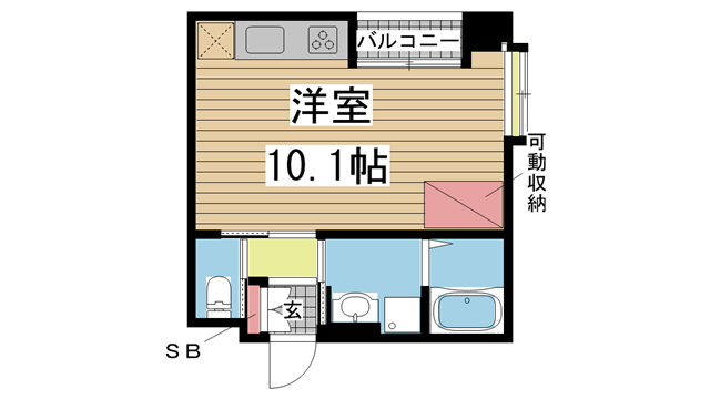 Lumina 301|神戸市中央区坂口通(JR東海道本線(近畿)灘駅)のマンション間取 Lumina 301|神戸市中央区坂口通(JR東海道本線(近畿)灘駅)のマンション間取