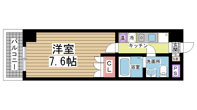 神戸市灘区弓木町の賃貸物件間取画像