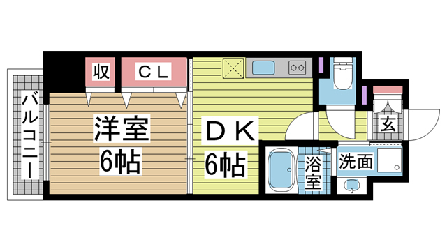 プレサンス三宮フラワーロード 1403|神戸市中央区浜辺通(JR東海道本線(近畿)三ノ宮駅)のマンション間取 プレサンス三宮フラワーロード 1403|神戸市中央区浜辺通(JR東海道本線(近畿)三ノ宮駅)のマンション間取
