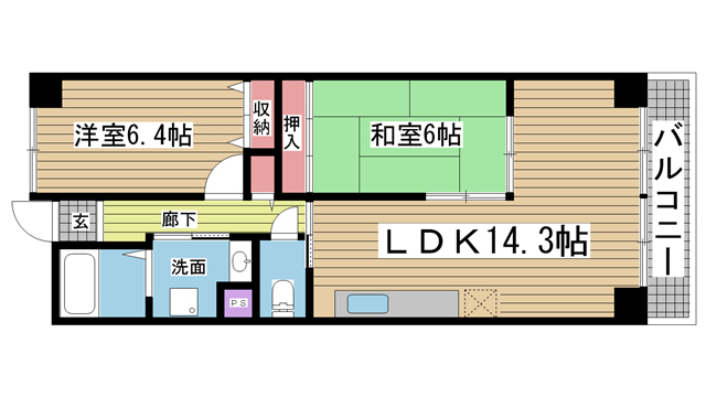 サンクラッソ神戸大開通stationfront 702|神戸市兵庫区大開通(神戸高速線新開地駅)のマンション間取 サンクラッソ神戸大開通stationfront 702|神戸市兵庫区大開通(神戸高速線新開地駅)のマンション間取