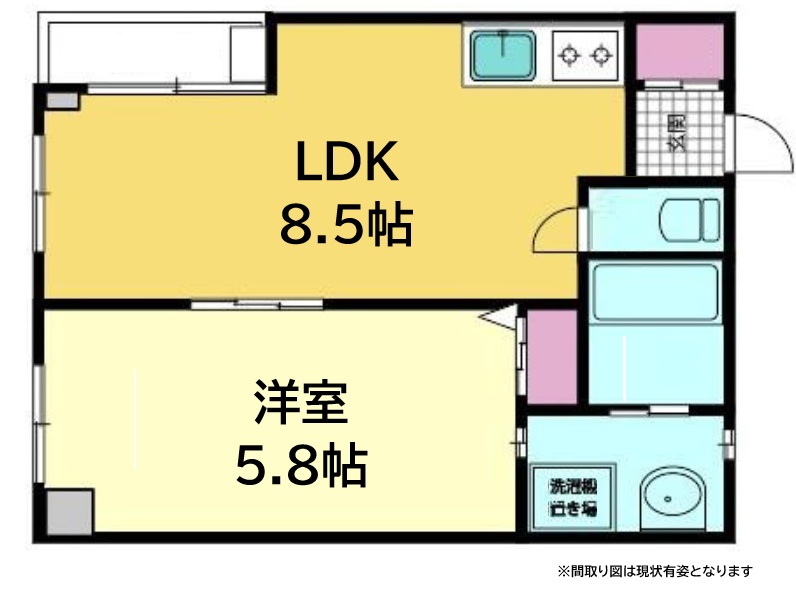 中天マンション 3F|神戸市中央区筒井町(阪神本線春日野道駅)のマンション間取 中天マンション 3F|神戸市中央区筒井町(阪神本線春日野道駅)のマンション間取