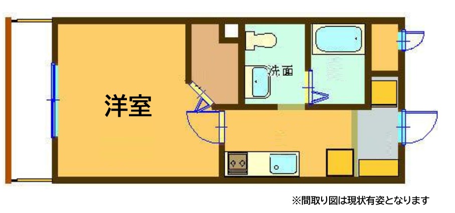 神戸市長田区大谷町の賃貸物件間取画像