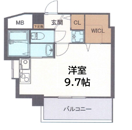 神戸市灘区福住通の賃貸物件間取画像