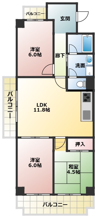 神戸市北区鈴蘭台北町の賃貸