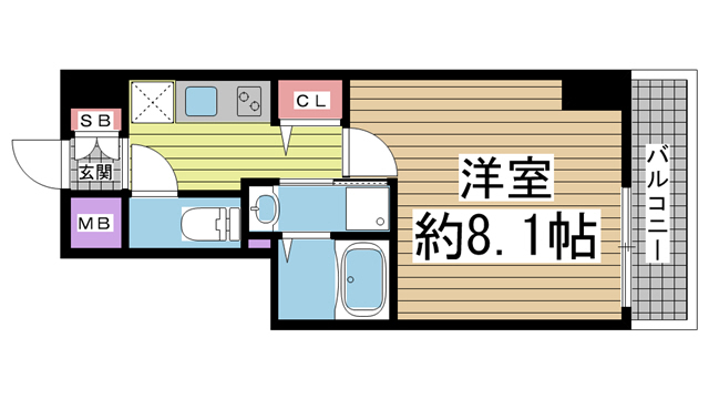 レジデンス三宮東グルーブ 802|神戸市中央区南本町通(JR東海道本線(近畿)三ノ宮駅)のマンション間取 レジデンス三宮東グルーブ 802|神戸市中央区南本町通(JR東海道本線(近畿)三ノ宮駅)のマンション間取