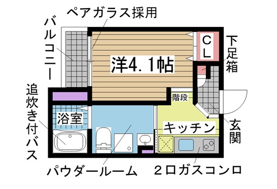 神戸市垂水区西舞子の賃貸物件間取画像