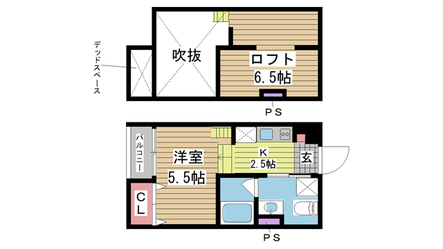 神戸市長田区海運町の賃貸物件間取画像