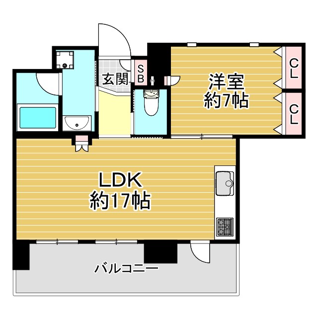 エイジングコート三宮 1004|神戸市中央区磯上通(阪神本線神戸三宮駅)のマンション間取 エイジングコート三宮 1004|神戸市中央区磯上通(阪神本線神戸三宮駅)のマンション間取