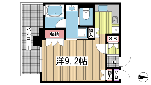 神戸市中央区下山手通の賃貸物件間取画像