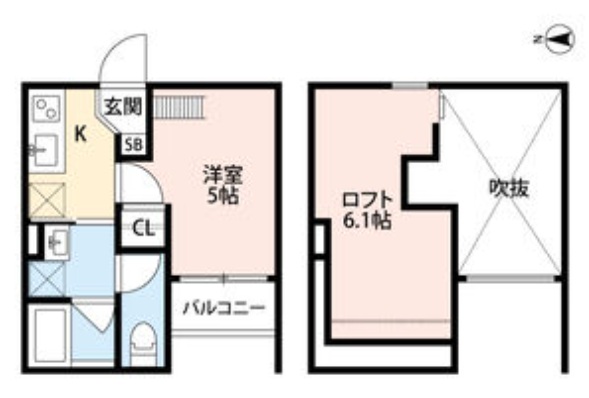 神戸市垂水区五色山の賃貸物件間取画像