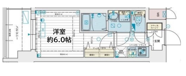 神戸市中央区脇浜町の賃貸物件間取画像