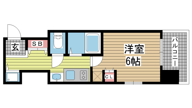 神戸市中央区日暮通の賃貸物件間取画像