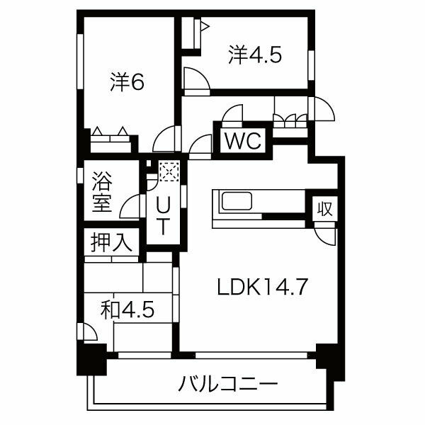 GROOVE神戸レジデンス(旧メープル兵庫ラフィール) 303|神戸市兵庫区兵庫町(JR東海道本線(近畿)神戸駅)のマンション間取 GROOVE神戸レジデンス(旧メープル兵庫ラフィール) 303|神戸市兵庫区兵庫町(JR東海道本線(近畿)神戸駅)のマンション間取