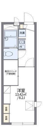神戸市北区有野中町の賃貸物件間取画像