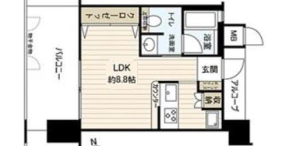ワコーレ新神戸カデンツァ 303|神戸市中央区布引町(神戸市営地下鉄線新神戸駅)のマンション間取 ワコーレ新神戸カデンツァ 303|神戸市中央区布引町(神戸市営地下鉄線新神戸駅)のマンション間取