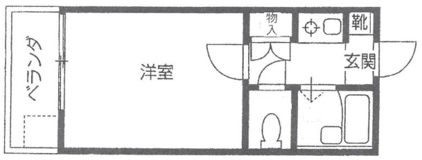グレーシィ六甲 304|神戸市灘区神前町(JR東海道本線(近畿)六甲道駅)のマンション間取 グレーシィ六甲 304|神戸市灘区神前町(JR東海道本線(近畿)六甲道駅)のマンション間取
