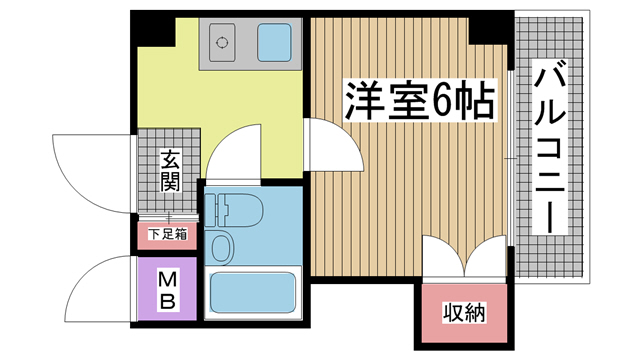ヴィラパックス神戸 403|神戸市中央区相生町(JR東海道本線(近畿)神戸駅)のマンション間取 ヴィラパックス神戸 403|神戸市中央区相生町(JR東海道本線(近畿)神戸駅)のマンション間取