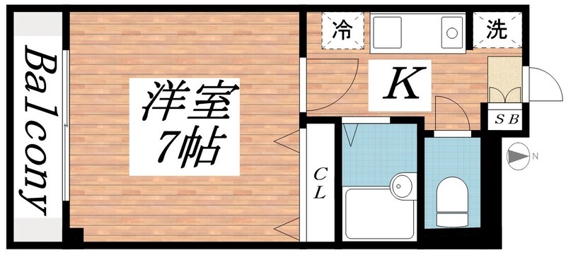 C.C.9 302|神戸市灘区岩屋北町(阪神本線西灘駅)のマンション間取 C.C.9 302|神戸市灘区岩屋北町(阪神本線西灘駅)のマンション間取
