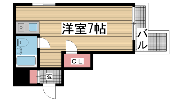 メゾン・ド・御影パートⅠ 207|神戸市東灘区御影本町(阪神本線御影駅)のマンション間取 メゾン・ド・御影パートⅠ 207|神戸市東灘区御影本町(阪神本線御影駅)のマンション間取