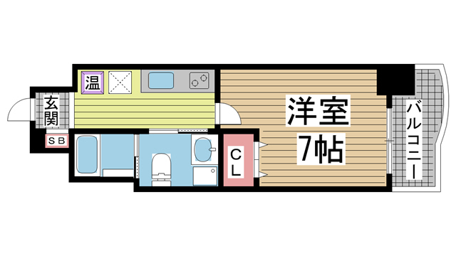 神戸市中央区海岸通の賃貸物件間取画像