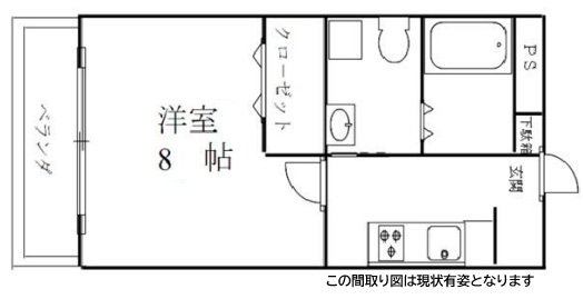 ちずるマンション 302|神戸市中央区宮本通(阪急神戸線春日野道駅)のマンション間取 ちずるマンション 302|神戸市中央区宮本通(阪急神戸線春日野道駅)のマンション間取