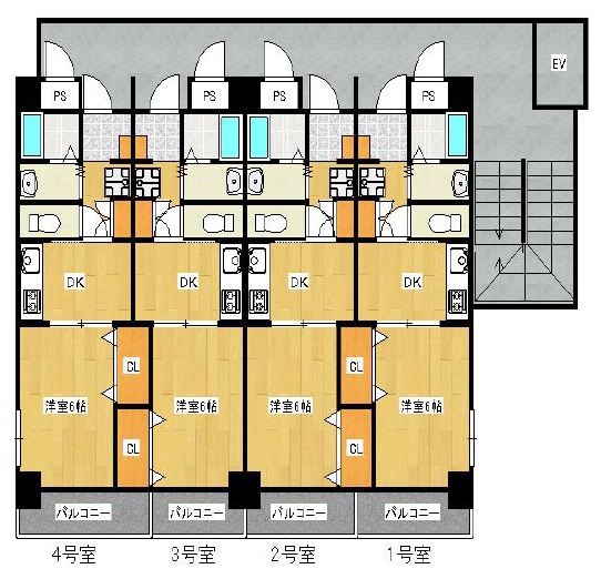 プラターヌ 201|神戸市長田区東尻池町(JR山陽本線新長田駅)のマンション間取 プラターヌ 201|神戸市長田区東尻池町(JR山陽本線新長田駅)のマンション間取