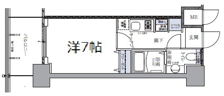 アプリーレ神戸元町 709|神戸市中央区下山手通(JR東海道本線(近畿)元町駅)のマンション間取 アプリーレ神戸元町 709|神戸市中央区下山手通(JR東海道本線(近畿)元町駅)のマンション間取