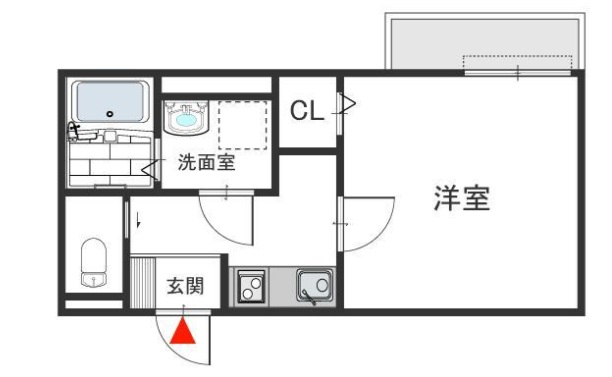エトワール六甲 207|神戸市灘区高羽町(阪急神戸線六甲駅)のアパート間取 エトワール六甲 207|神戸市灘区高羽町(阪急神戸線六甲駅)のアパート間取