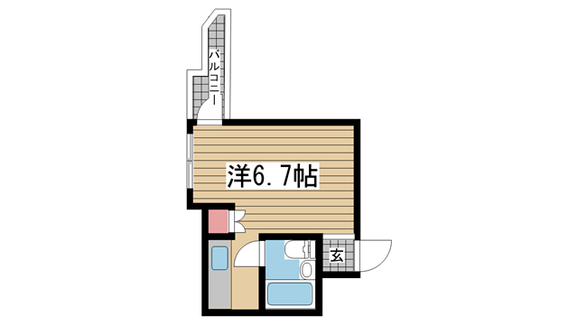 テラスローズマリー 104|神戸市長田区戸崎通(山陽電鉄線西代駅)のマンション間取 テラスローズマリー 104|神戸市長田区戸崎通(山陽電鉄線西代駅)のマンション間取