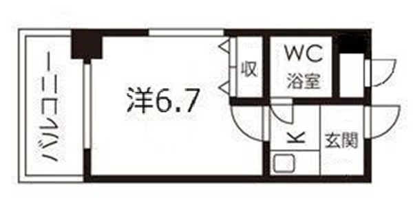 ホーユウコンフォルト春日野道 304|神戸市中央区筒井町(阪急神戸線春日野道駅)のマンション間取 ホーユウコンフォルト春日野道 304|神戸市中央区筒井町(阪急神戸線春日野道駅)のマンション間取
