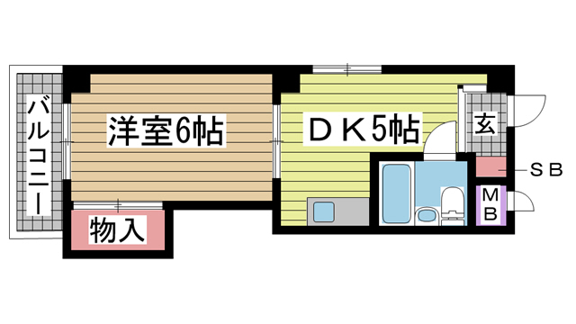 シンエーハイツ六甲道 301|神戸市灘区琵琶町(JR東海道本線(近畿)六甲道駅)のマンション間取 シンエーハイツ六甲道 301|神戸市灘区琵琶町(JR東海道本線(近畿)六甲道駅)のマンション間取