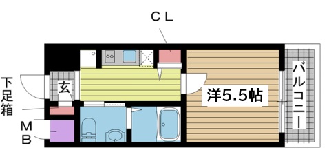エスリード神戸WEST 209|神戸市兵庫区駅南通(JR山陽本線兵庫駅)のマンション間取 エスリード神戸WEST 209|神戸市兵庫区駅南通(JR山陽本線兵庫駅)のマンション間取