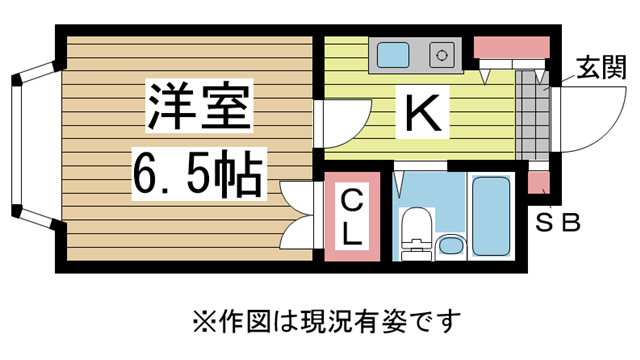 神戸市灘区箕岡通の賃貸物件間取画像
