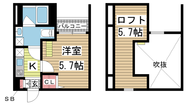 A・S・K Station Ⅲ 101|神戸市長田区苅藻通(JR山陽本線新長田駅)のアパート間取 A・S・K Station Ⅲ 101|神戸市長田区苅藻通(JR山陽本線新長田駅)のアパート間取